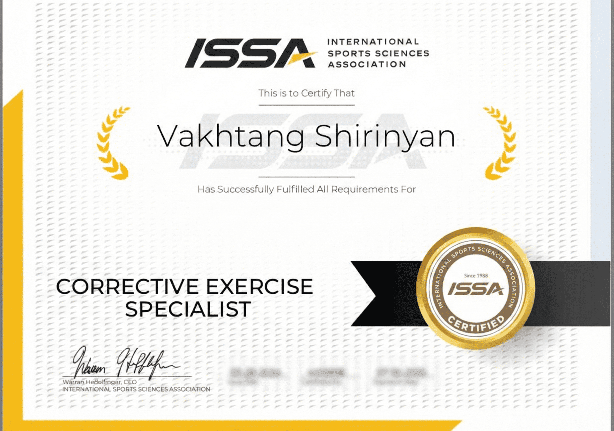 Corrective Exercise Specialist